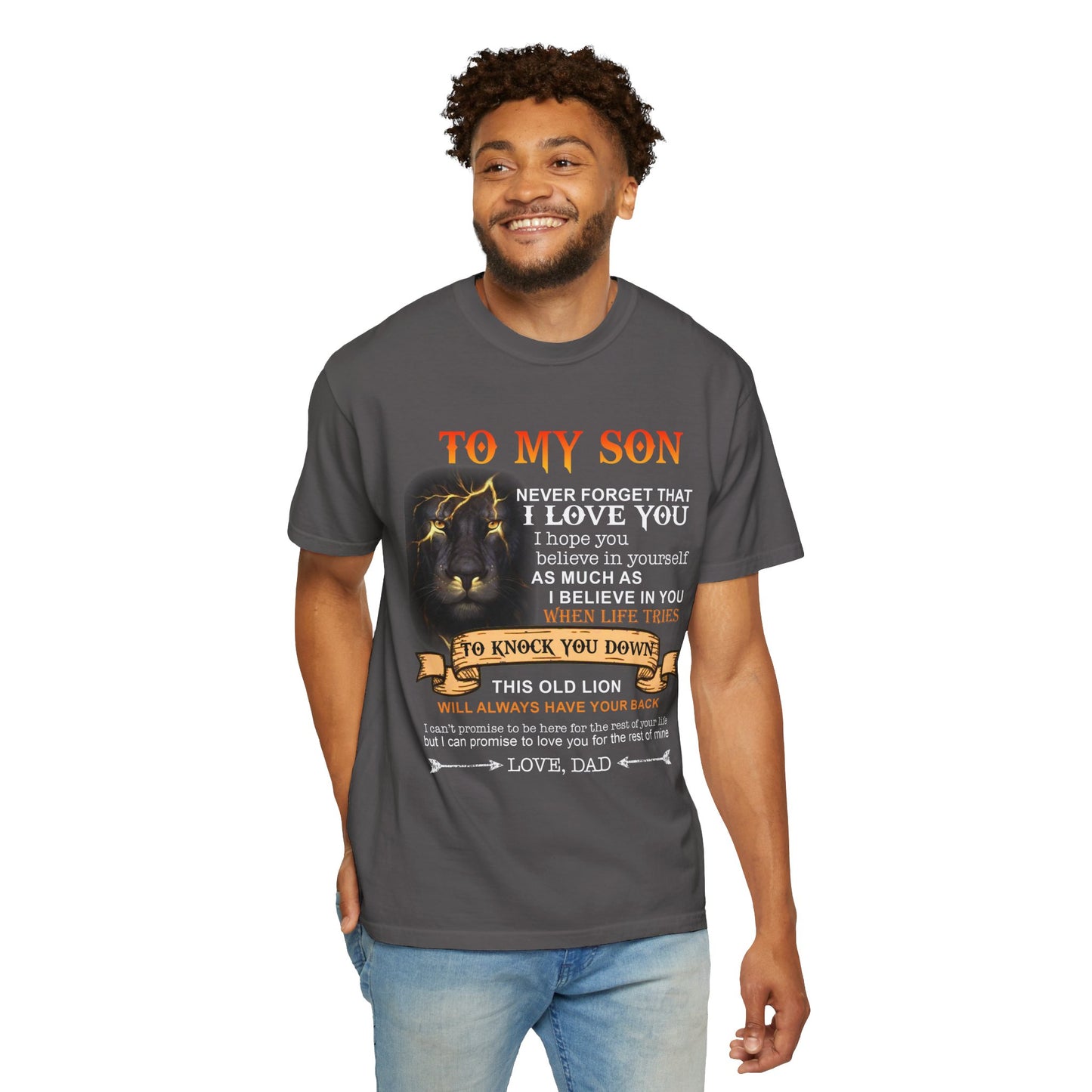 To My Son | Unisex Garment-Dyed T-shirt