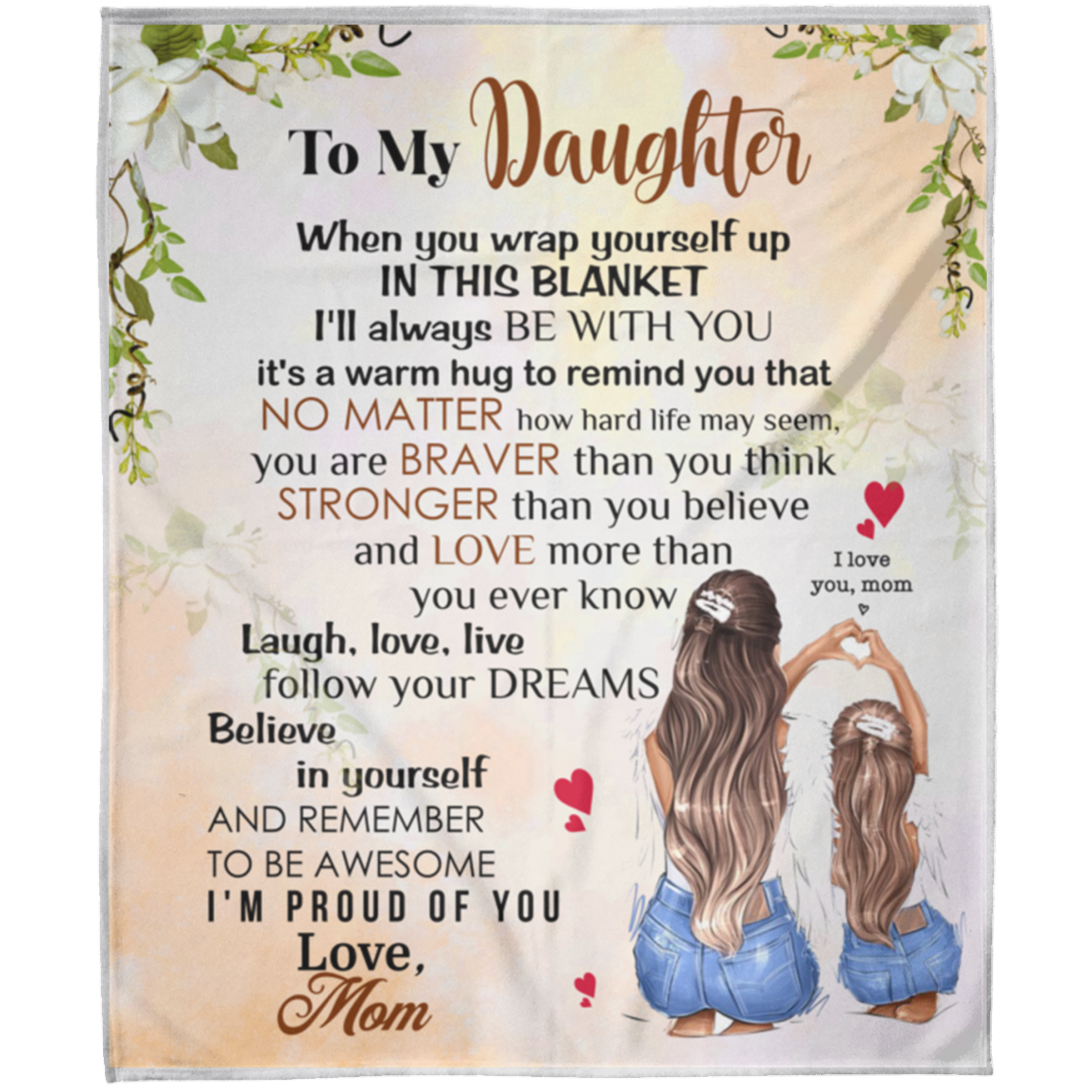 To My Daughter | FLM Arctic Fleece Blanket 50x60