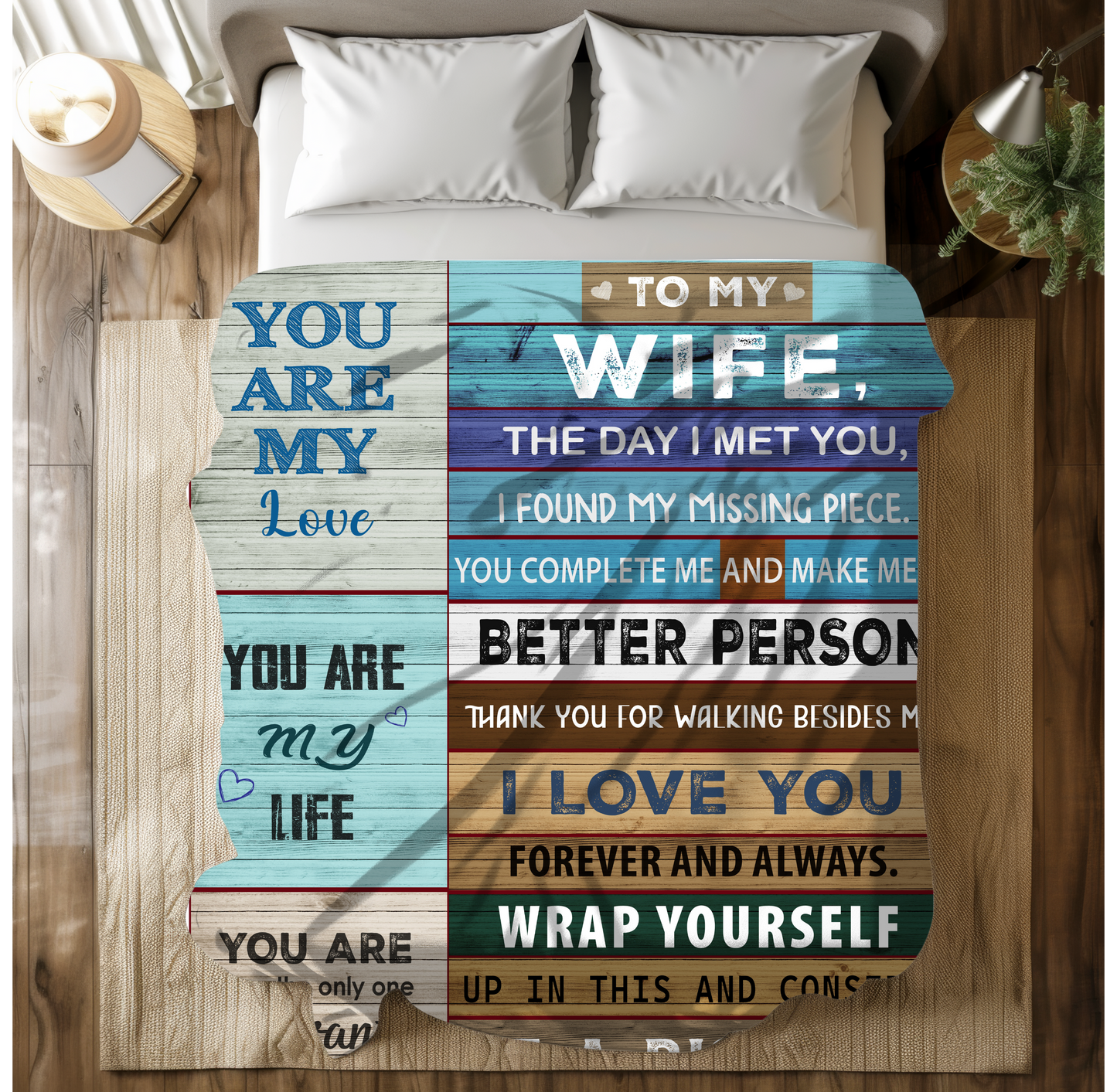 To My Wife | FLM Arctic Fleece Blanket 50x60